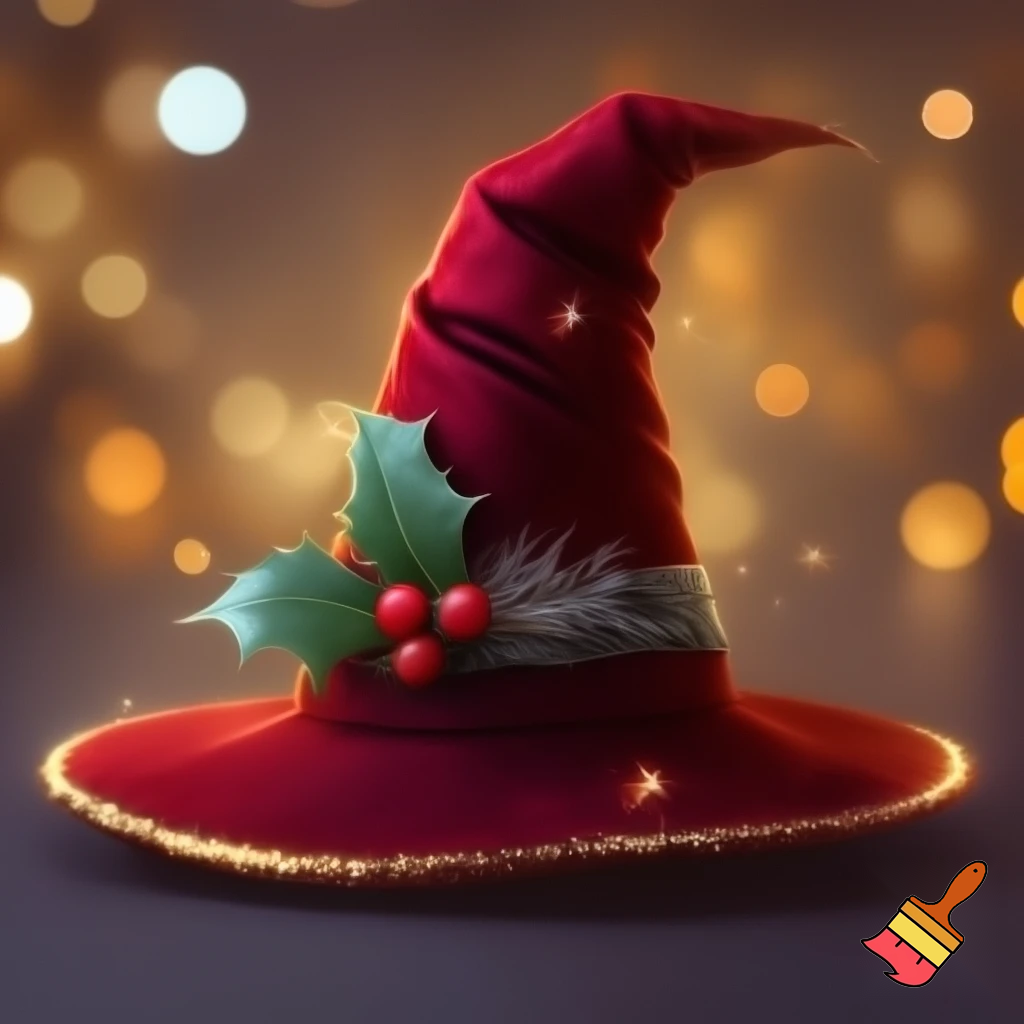 Christmas wizard hat
