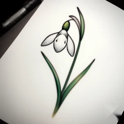january birth flower tattoo