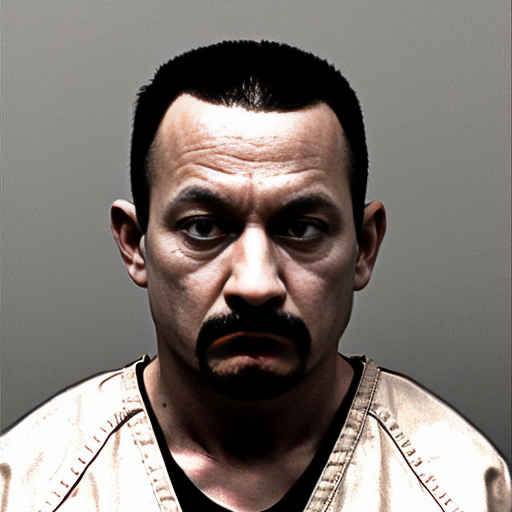 strong rat, evil, sinister, wearing prison outfit, mugshot style, no human