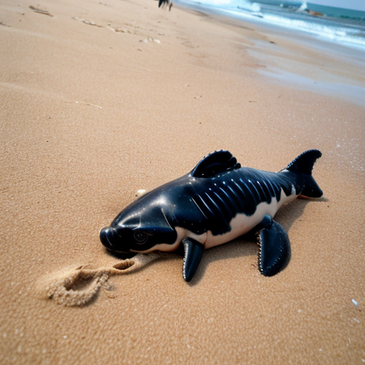 baby orcalero orcala on the beach