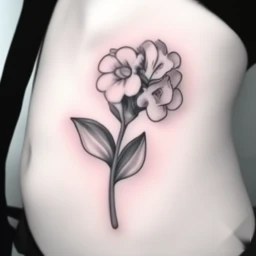 february birth flower tattoo