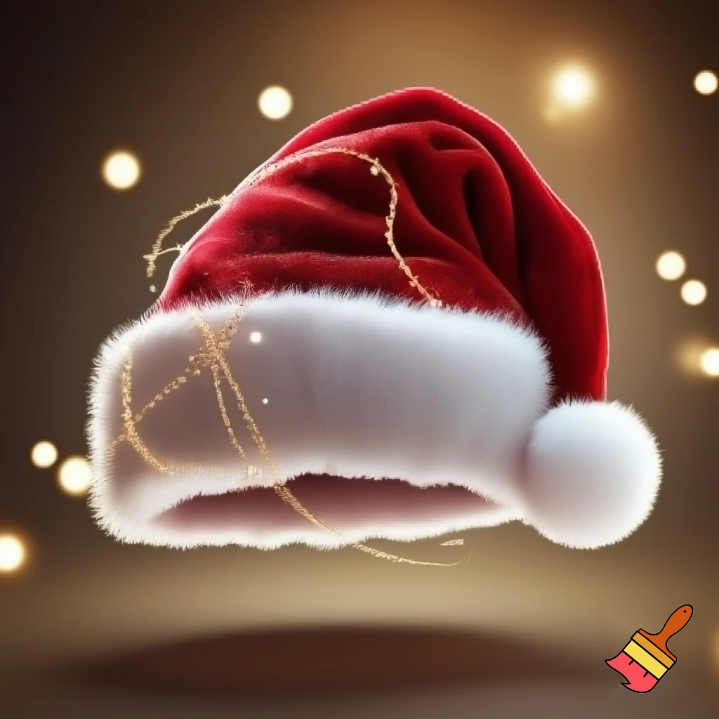 Christmas wizard hat red Santa Claus hat