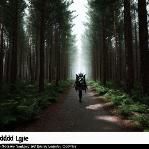 mordekaiser from league of legends black and white security footage forest 