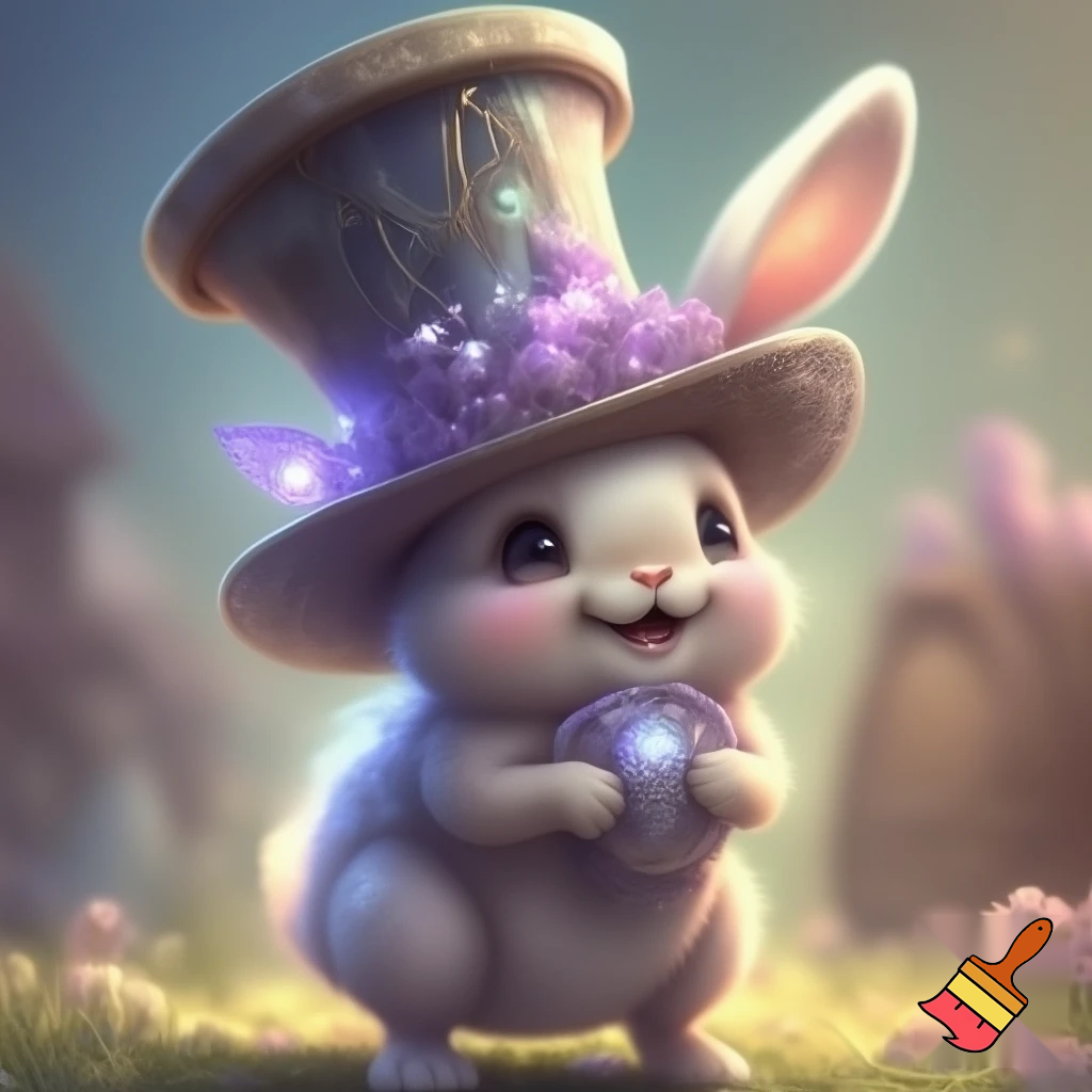 Easter bunny mascot costume top hat magic toy special top hat