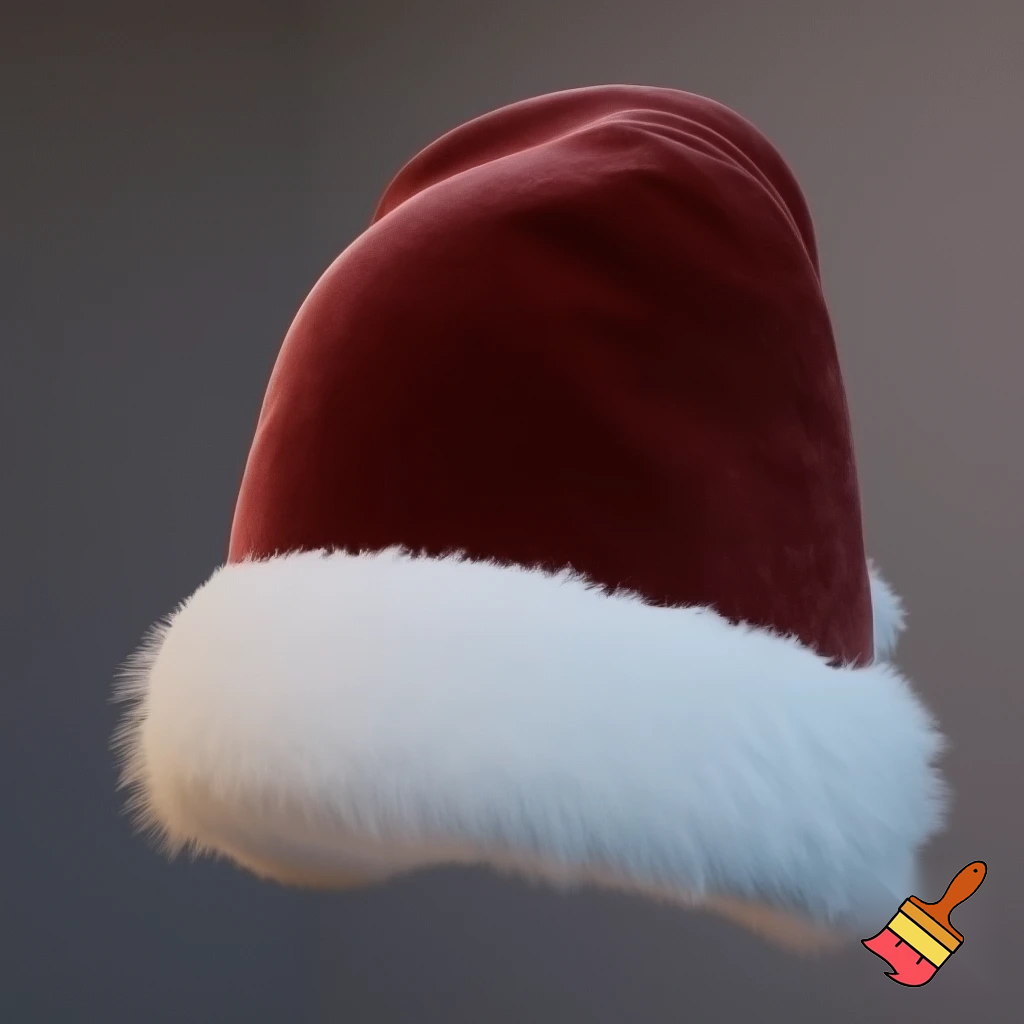 A wizard Santa Claus hat read✨✨🎄💫 velvet with what fluff