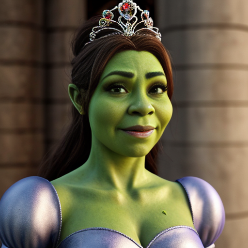 Shrek as a princess 