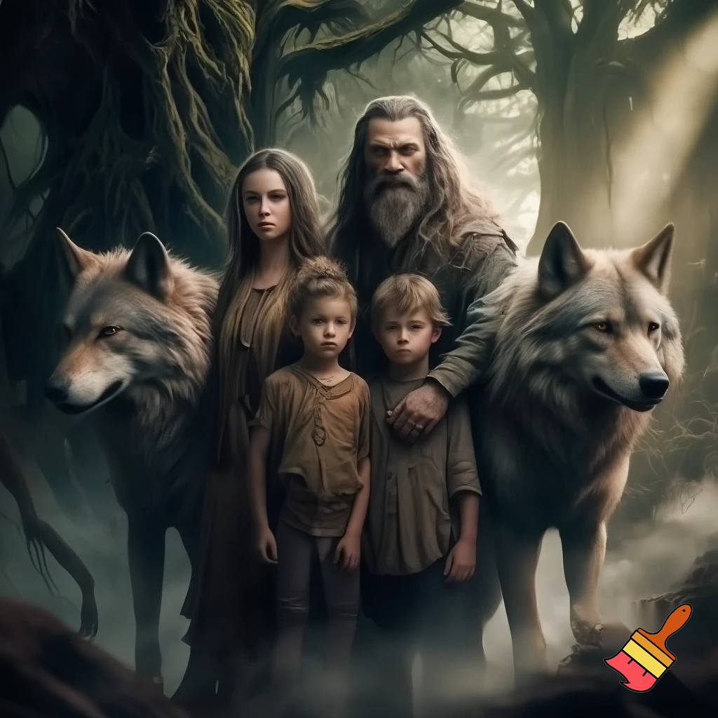 Silva family in two wolves