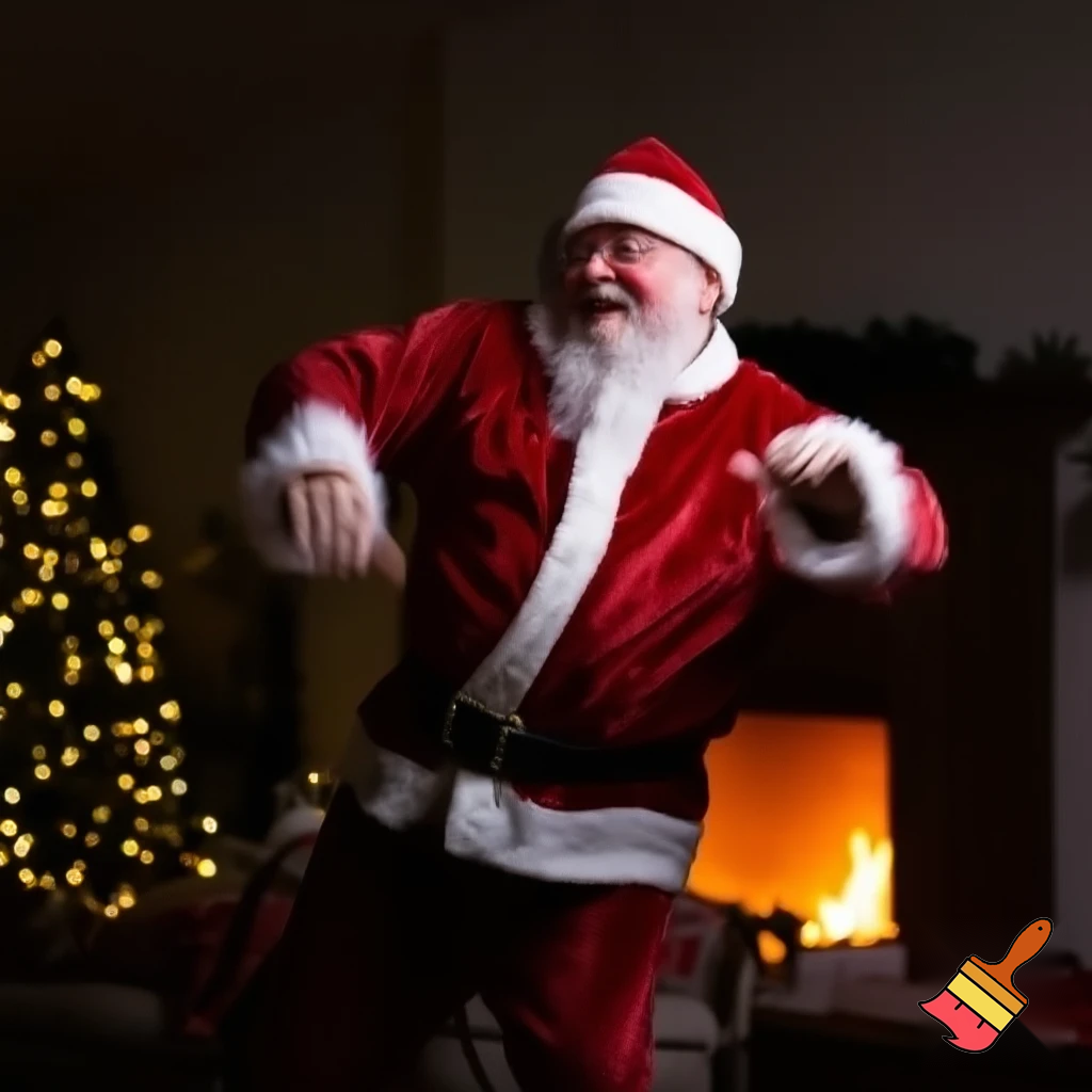 Santa Claus dancing