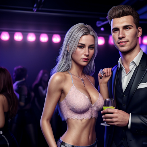 Goretzka and Vanessa at the nightclub 