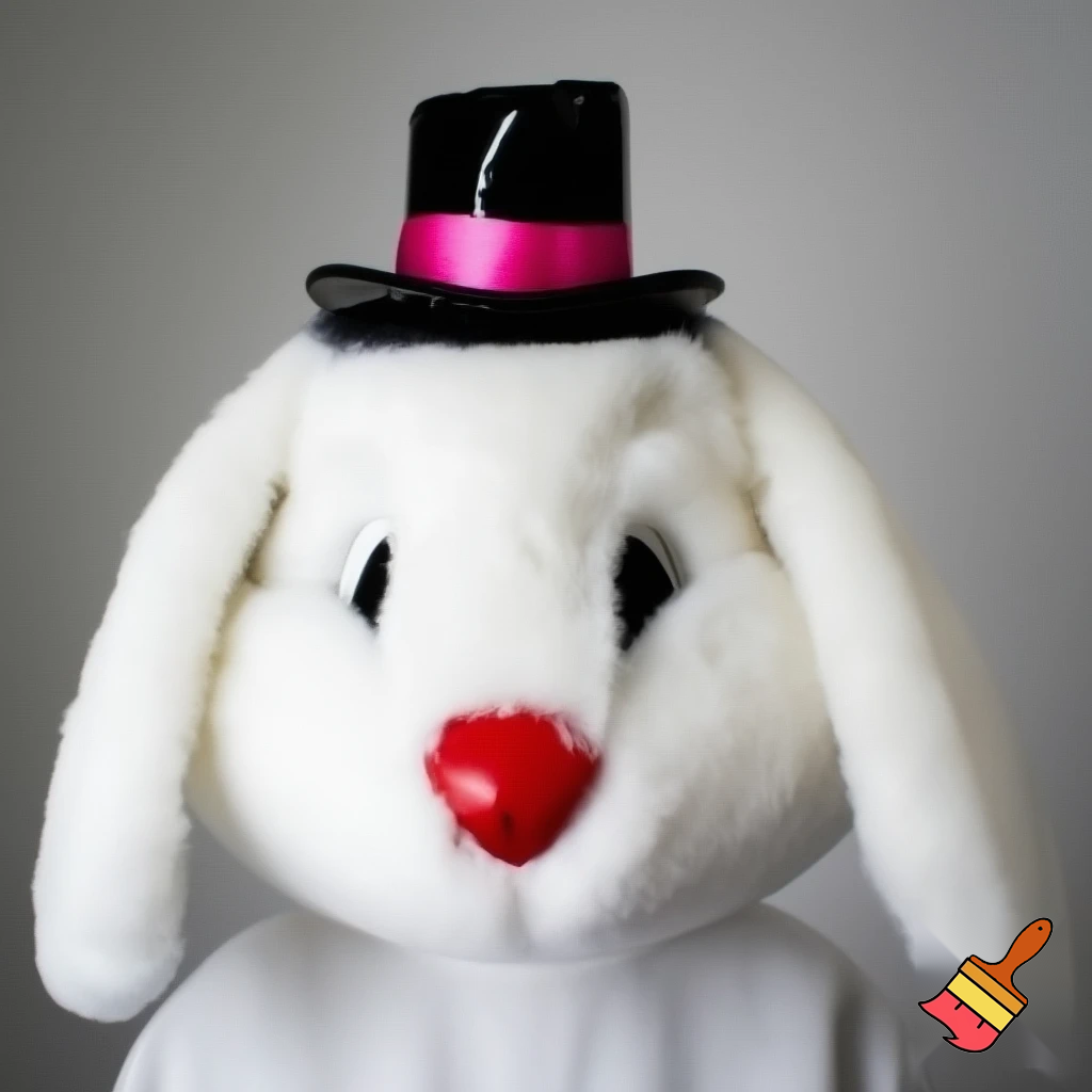 Mascot costume, Easter bunny top hat special top hat