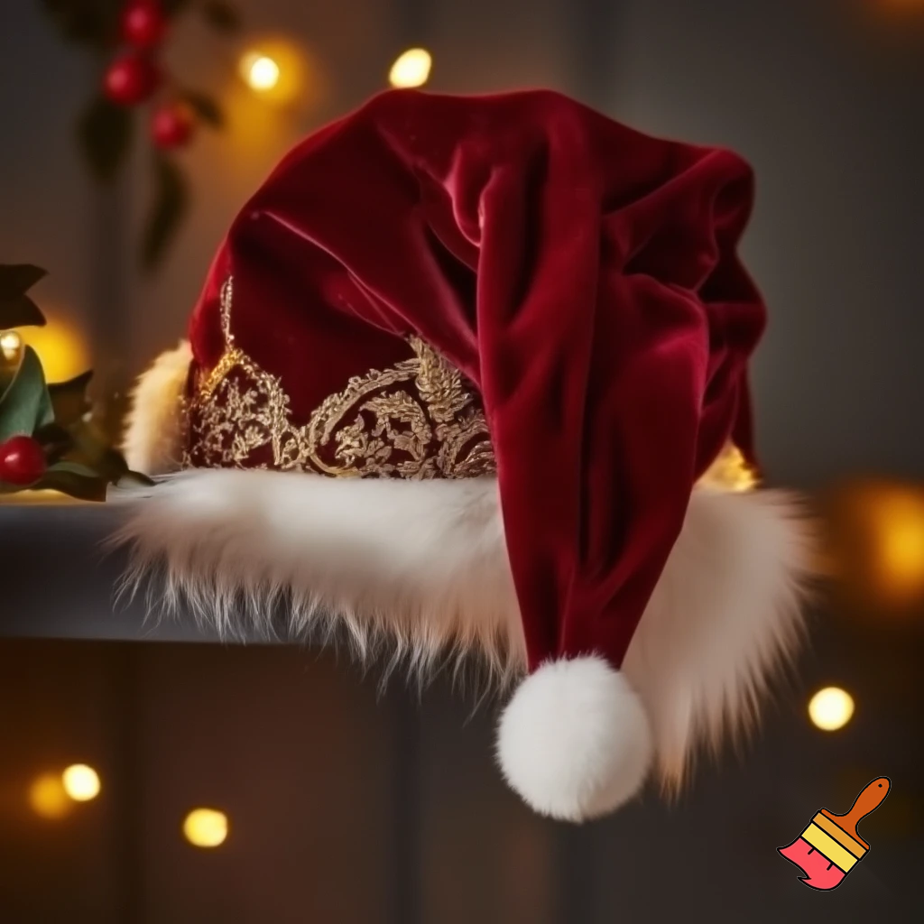 Christmas hat velvet elf on the shelf hat velvet