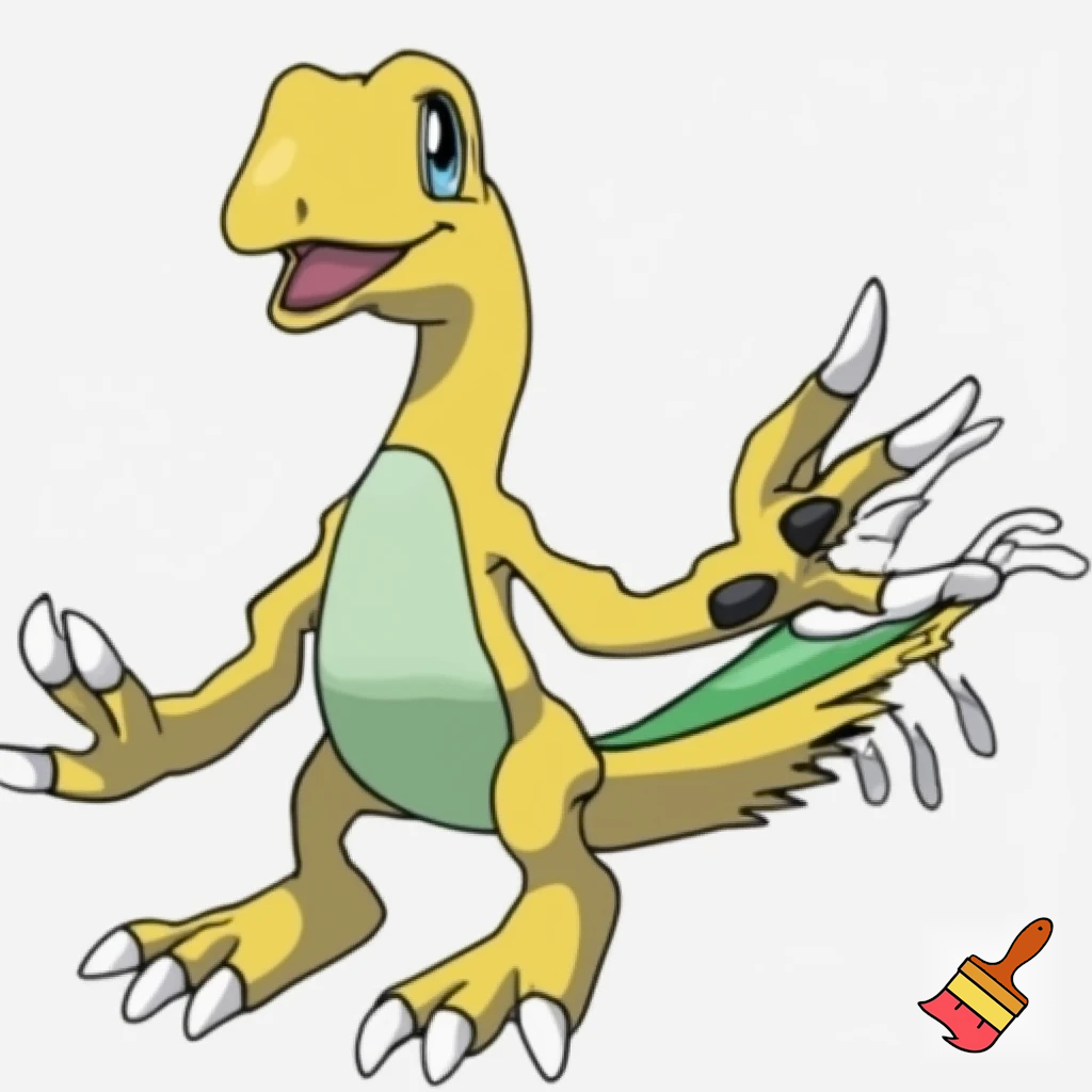 agumon slender digimon cubby pokemon limbs squritle fusion fusion