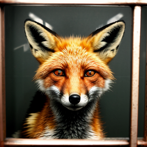 mugshot red fox evil jail

