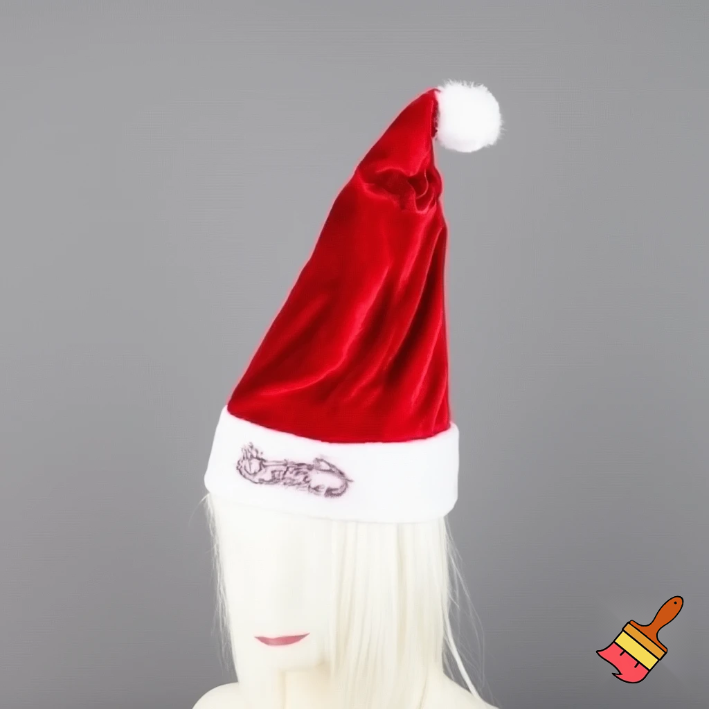 Christmas wizard hat read velvet Santa Claus hat