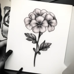 february birth flower tattoo