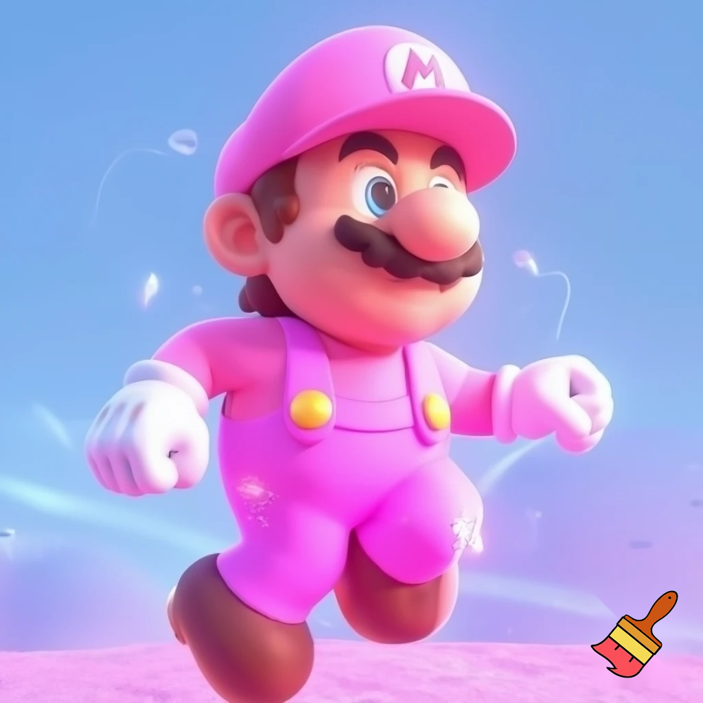 Pink mario