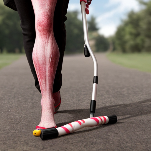 Candy walking stick walking