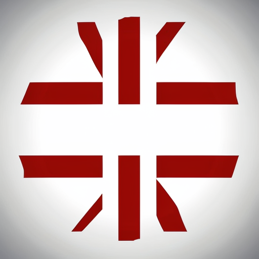 Flag of the United Kingdom Vector screen square