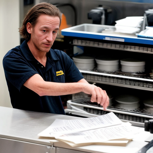 -a famous person doing a normal job.

