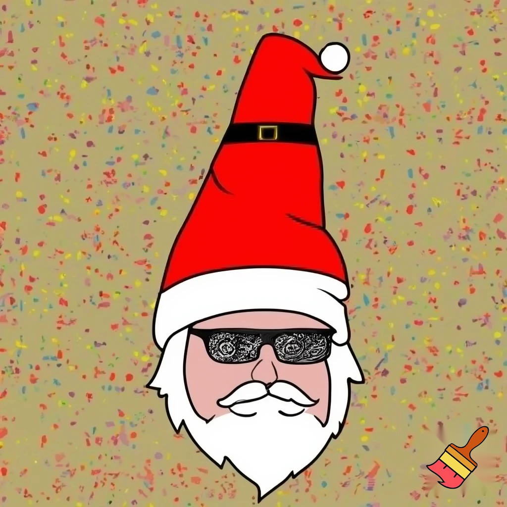 Christmas wizard hat red Santa Claus hacked