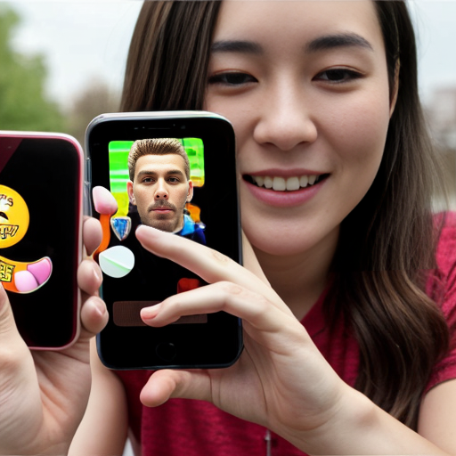 Goretzka play game on apple phone and Vanessa play game on apple phone at the park 