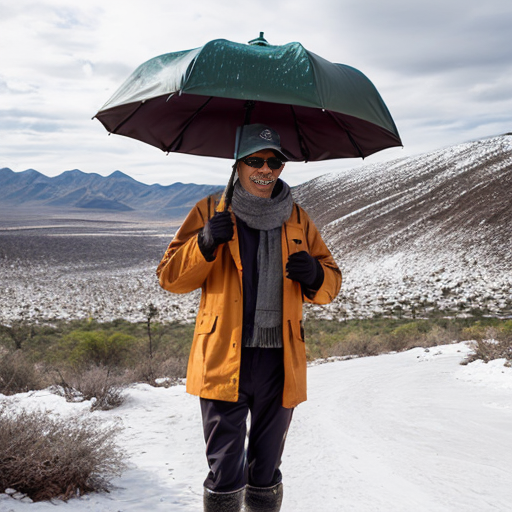 create images for the following:Desert	hat, sunglasses, T-shirt, shorts, sunscreen
Rainforest	raincoat, rain boots, umbrella
Polar	heavy coat, winter hat, scarf, gloves, snow boots
Mountains	jacket, warm hat, boots, long pants