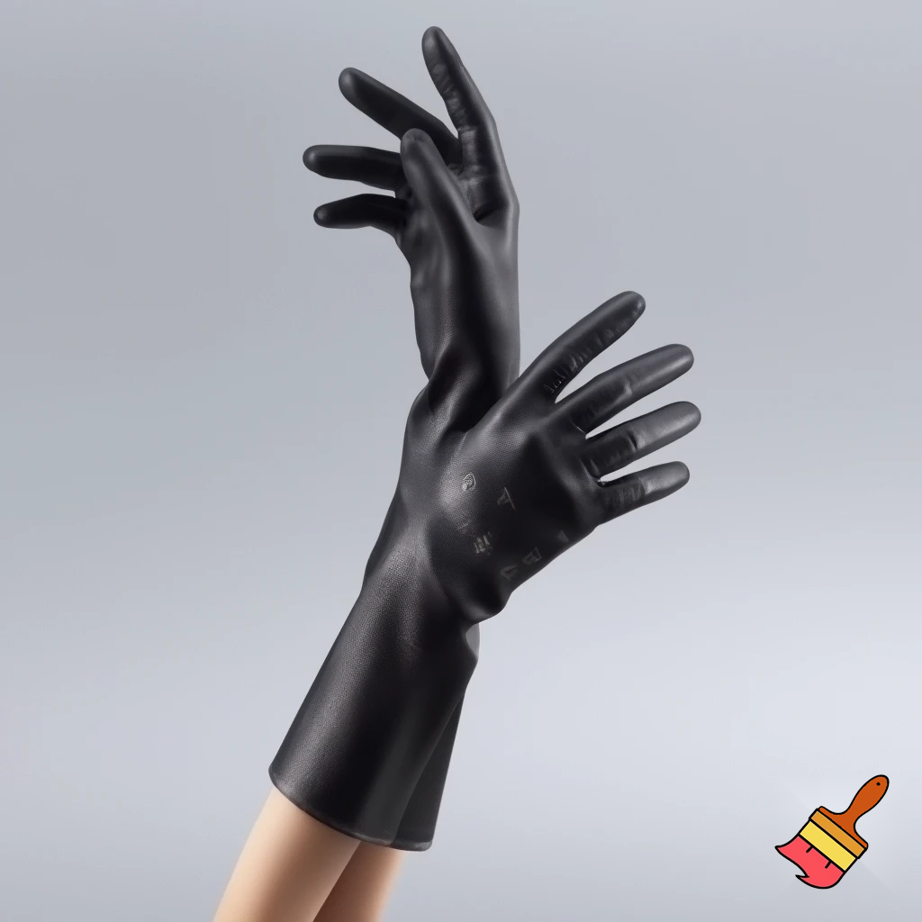 Make photorealistic two-sided gloves, with fingers on both sides, make them long length and fashionable