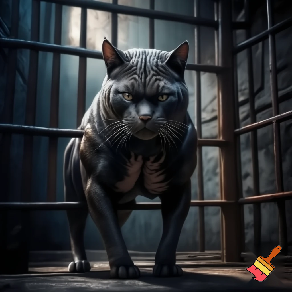 buff cat in jail