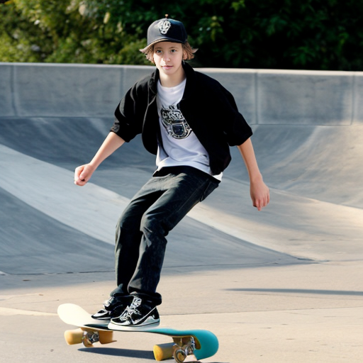 oli man dressed as a teen and riding a skateboard