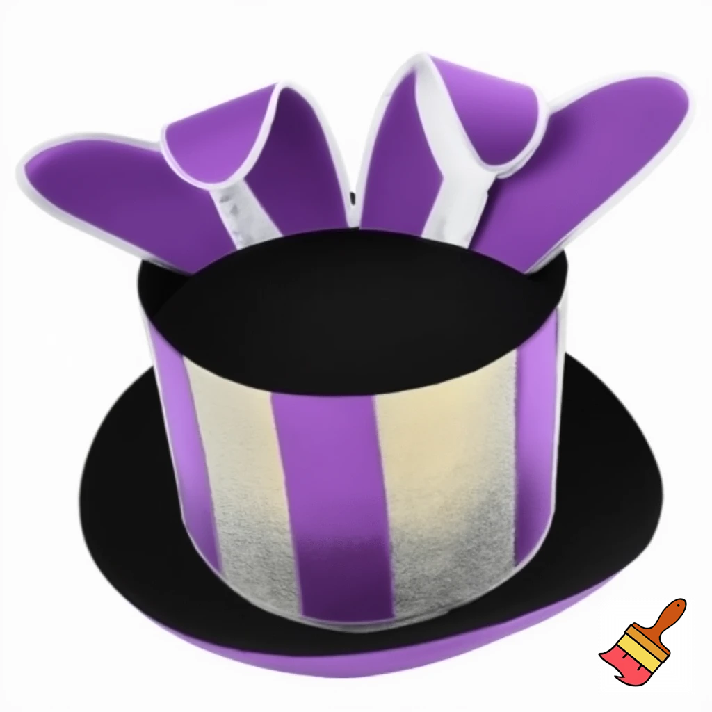 Easter bunny top hat headband, purple and white gold and silver top hat black purple dark purple special hat in delicate purple white, purple and white