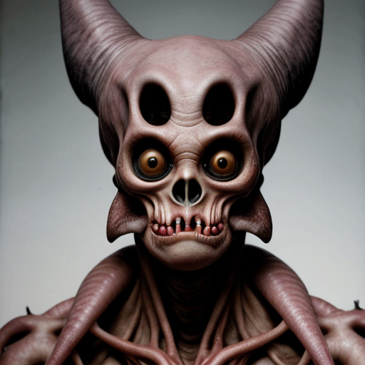 Disturbingly creepy realistic creature