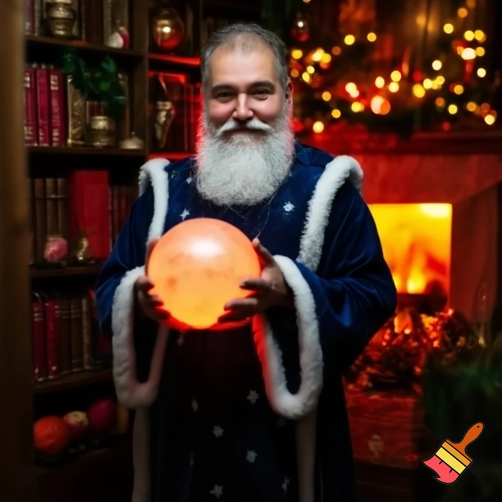 Magician wizard Christmas