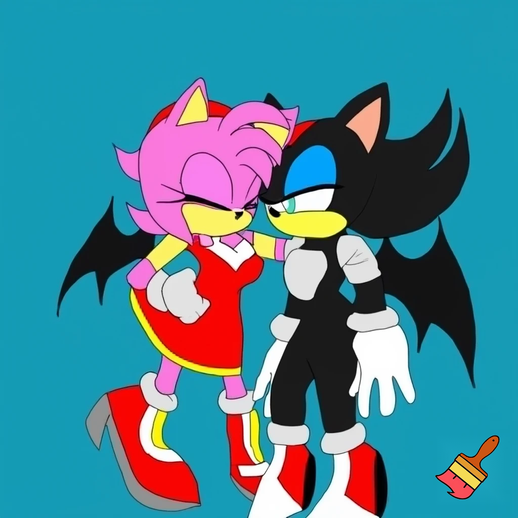 Buff Amy Rose fighting small, weak, Rouge the bat.