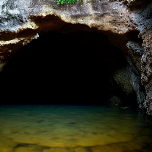  cave with Door leading to water