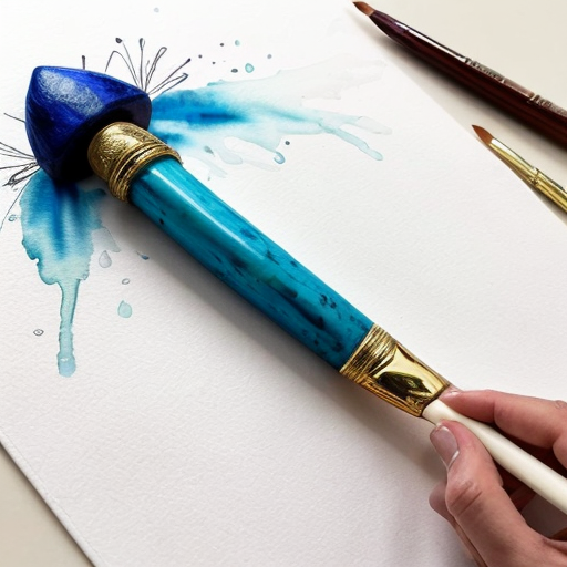 Please generate an anime style drawing of sailor mercury's wand using the following link as inspiration (https://pin.it/KKzZ57jfJ). The handle of the wand should be surrounded with fluid water which wraps itself around the staff elegantly. There should only be a minimal amount of shading applied to the drawing.