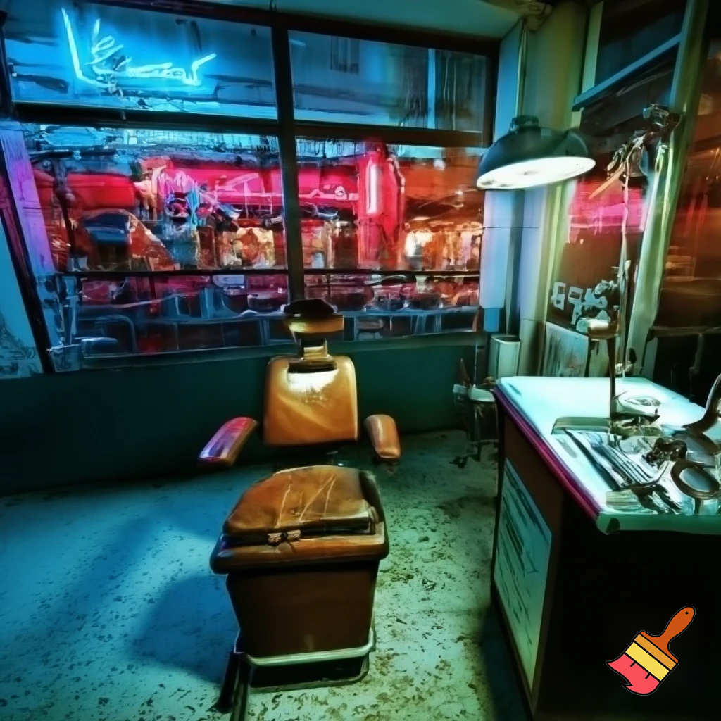 dentist office behind a restorant
