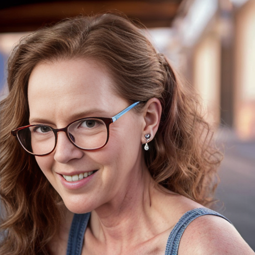 Cute adorable niña Chilindrina y con Elizabeth Perkins glasses con hair lazo curly con verano casual formal elegante sensual sexy con aparatos auditivos audífonos sordera con close up whispering touching ear each other secrets con paséo con ciudad 16