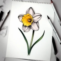 march birth flower tattoo