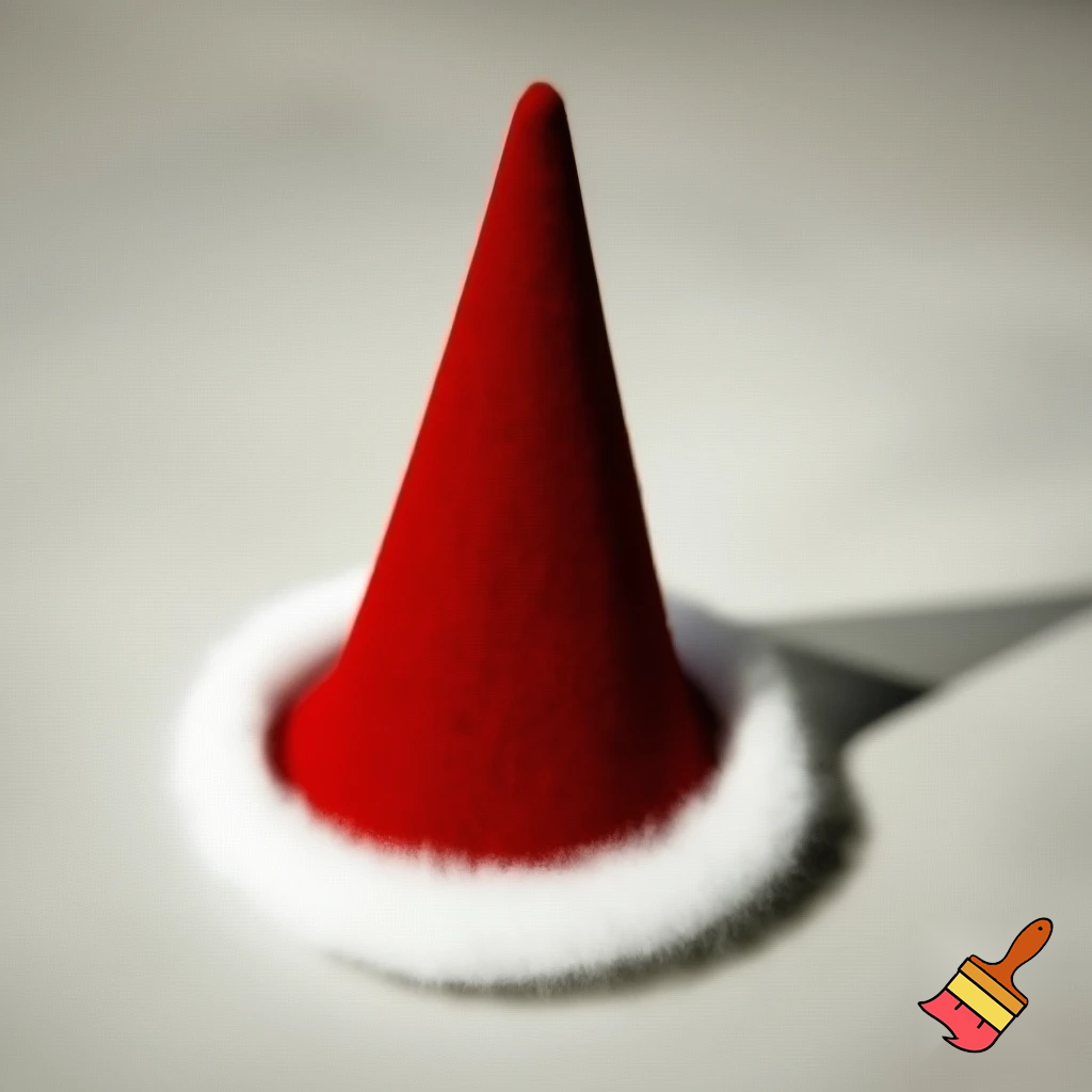 Christmas wizard hat red