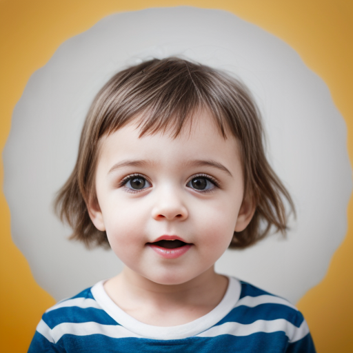 create a photo of a 3 year old
