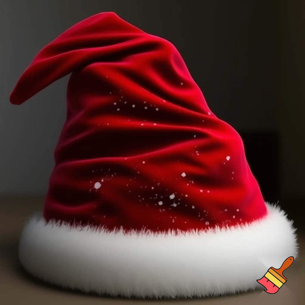 Christmas wizard hat red