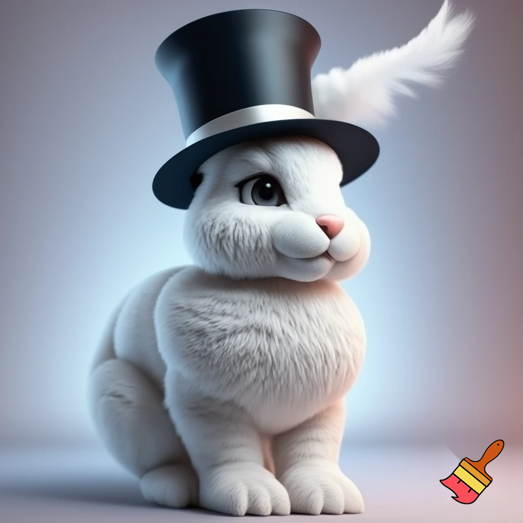 Easter bunny mascot costume top hat special Easter bunny, expensive and a delicate