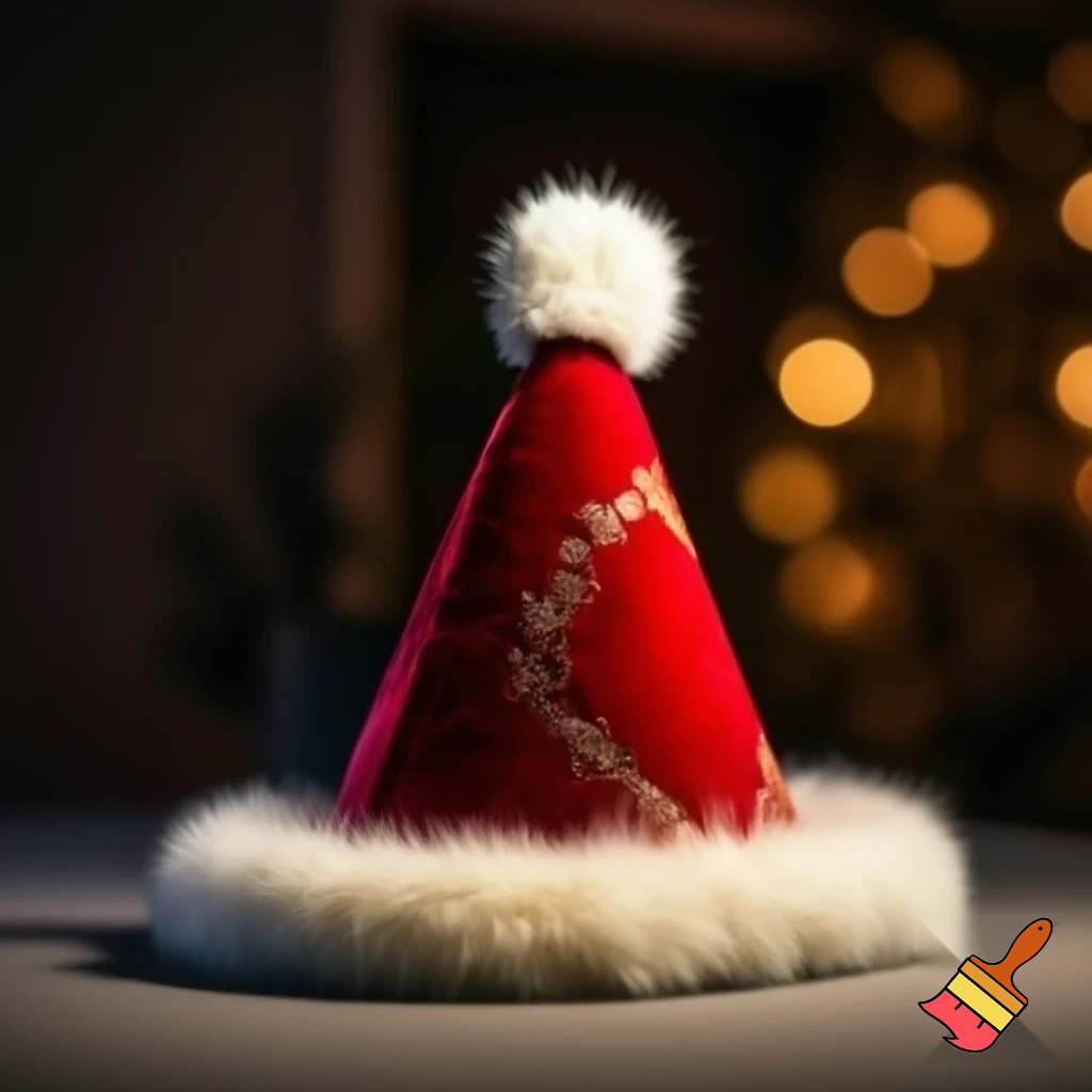 Christmas wizard hat red