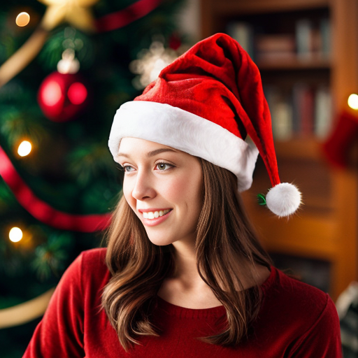 Christmas wizard hat red Santa Claus hat