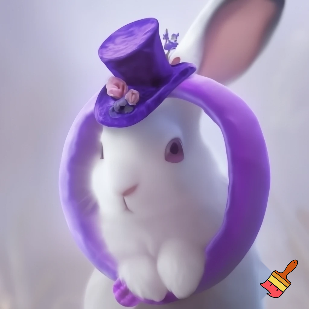 Easter bunny headband velvet Easter bunny, bunny ears, purple and white bunny headband purple and pink top hat velvet top hat