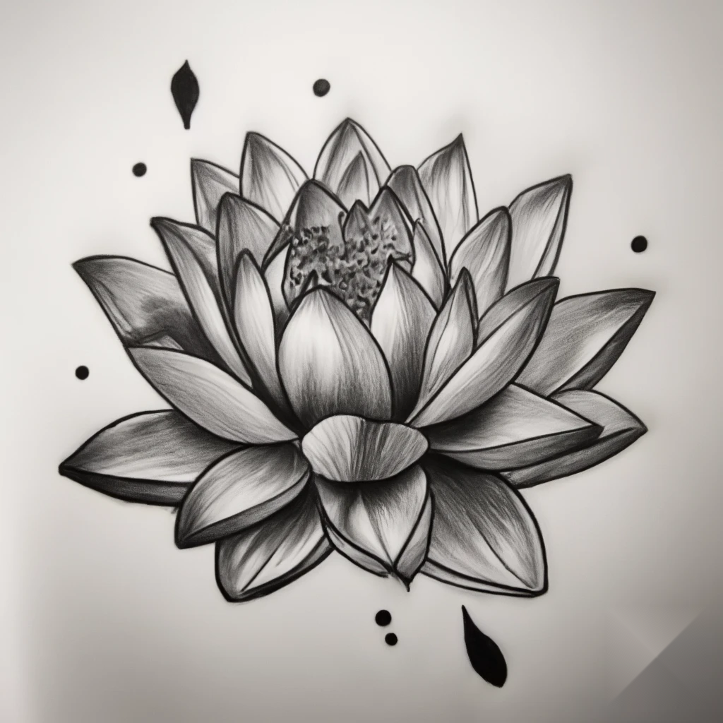 july birth flower tattoo