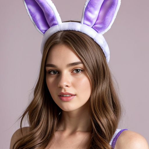 Easter bunny top hat headband, Easter bunny ears headband top hat purple and white and gold