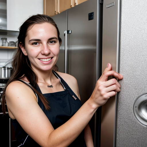 Goretzka and Vanessa at the kitchen 