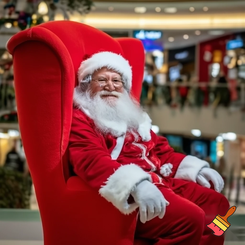 Santa Claus shopping mall Santa Claus chair at the shopping centre photo boot photo Santa Claus photo Santa Claus’s glasses big Santa chair🎄💫🌟 Felton Gate
