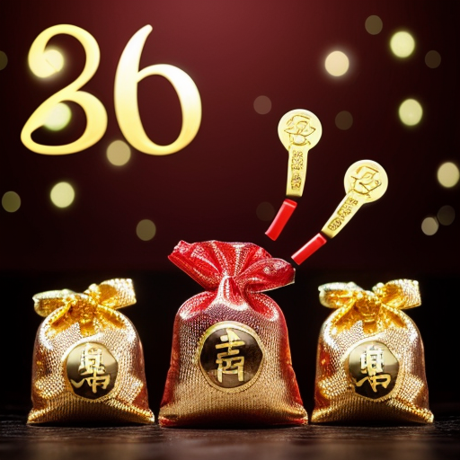 帮我生成图片：采用卡通动漫风格打造的画面，背景是鲜艳的中国红渐变色彩，充满了喜庆的感觉。背景最下方的五个迷你财神爷造型可爱，表情丰富，十分讨喜。背景最上方的福袋袋口大张并倾斜向下，金光闪耀的金币如流水般从福袋中洒出，寓意着新的一年财源广进、福气满满。比例 1:1。